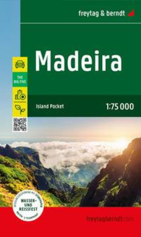 Tlačovina Madeira, Straßen- und Freizeitkarte 1:75.000, freytag & berndt 