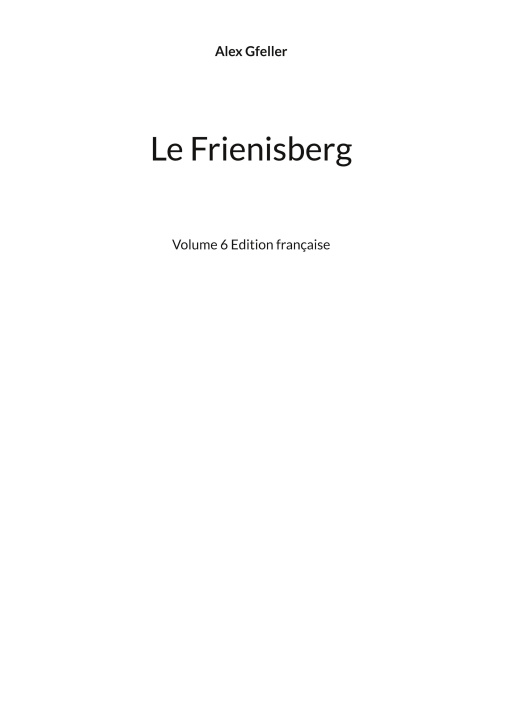 Knjiga Le Frienisberg 