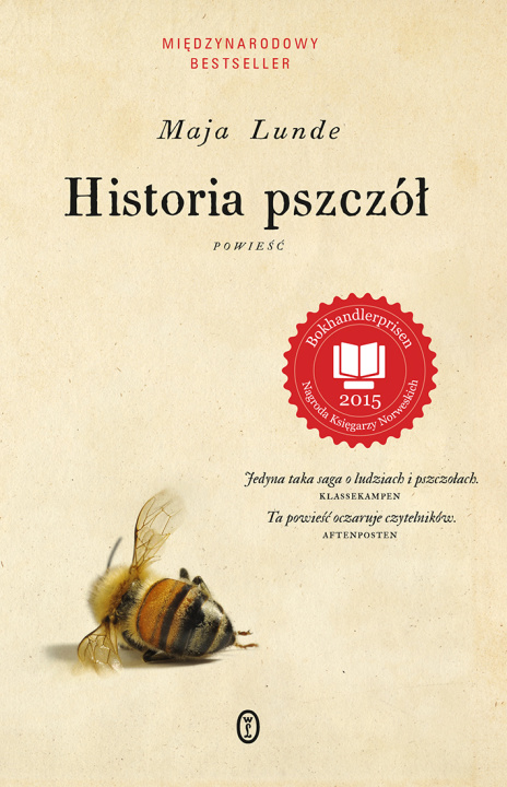Kniha Historia pszczół wyd. 2022 Maja Lunde