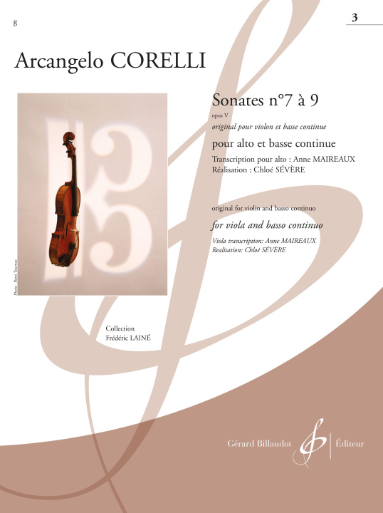 Prasa SONATES N  7 A 9 OPUS V CORELLI ARCANGELO