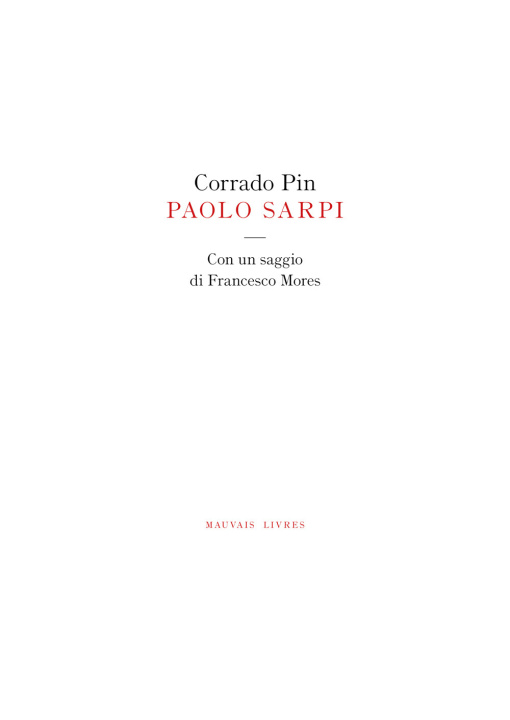 Boek Paolo Sarpi Corrado Pin