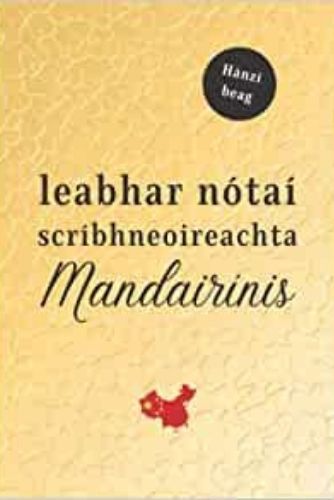 Carte Leabhar nótaí scríbhneoireachta Mandairínis Hànzì beag 