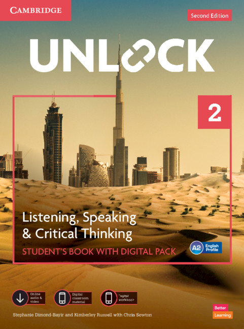 Könyv Unlock Level 2 Listening, Speaking and Critical Thinking Student's Book with Digital Pack Stephanie Dimond-Bayir