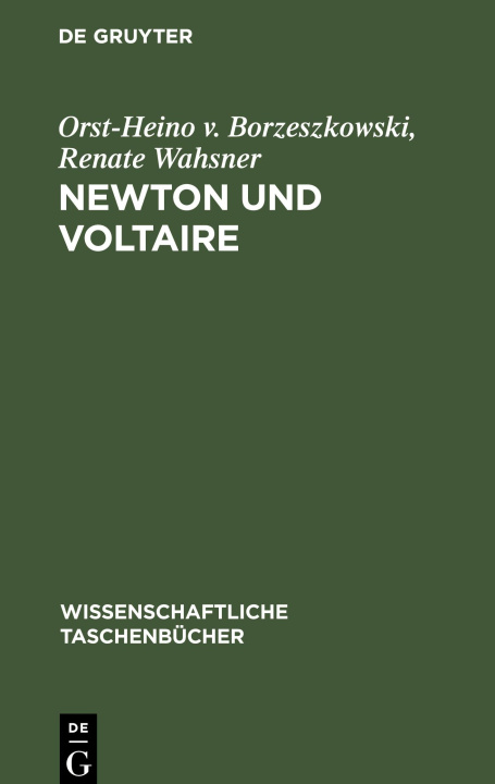 Libro Newton und Voltaire Renate Wahsner