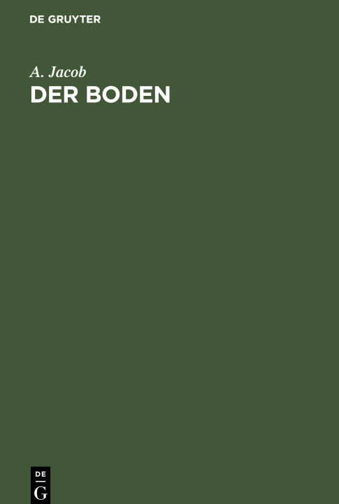 Buch Boden A. Jacob