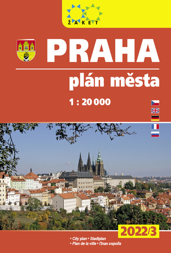 Tlačovina Praha plán města 