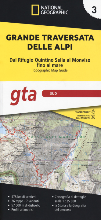 Book Grande traversata delle Alpi 1:25.000 