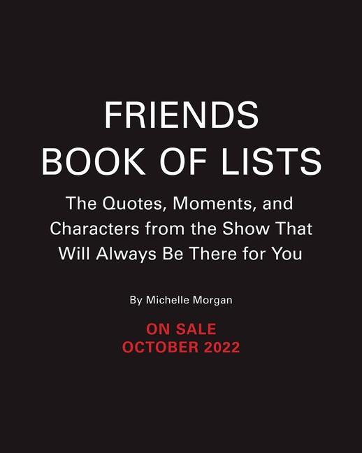 Carte Friends Book of Lists 