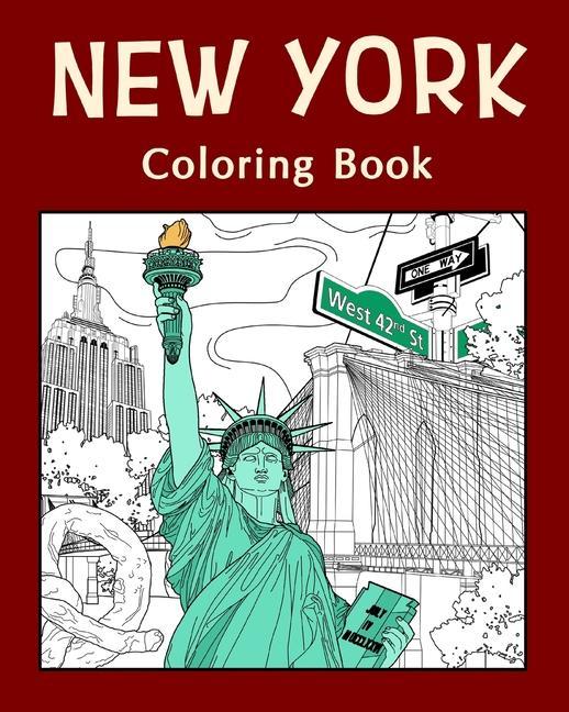 Könyv New York Coloring Book PAPERLAND