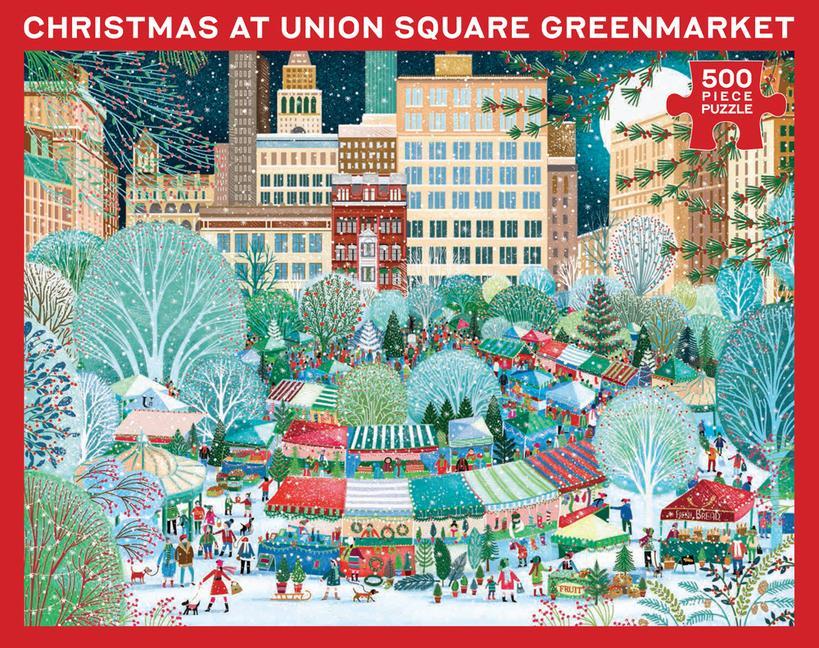 Játék New York City Christmas at Union Square Greenmarket Jigsaw Puzzle Jo Parry