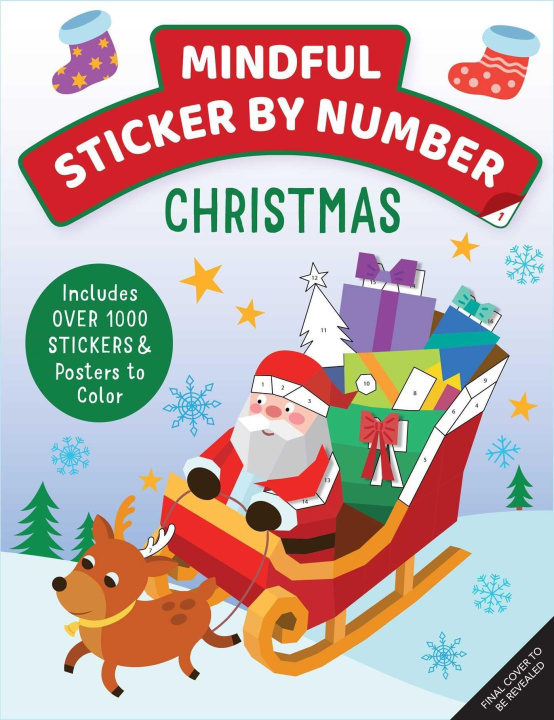 Knjiga Mindful Sticker by Number: Christmas: (Sticker Books for Kids, Activity Books for Kids, Mindful Books for Kids, Christmas Books for Kids) 