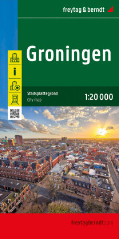 Tiskovina Groningen, Stadtplan 1:20.000, freytag & berndt 