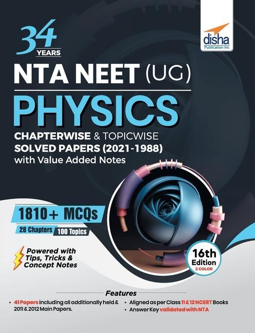 Knjiga 34 Years Nta Neet (Ug) Physics Chapterwise & Topicwise Solved Papers (2021 - 1988) with Value Added Notes DISHA EXPERTS