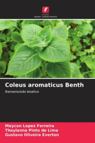 Knjiga Coleus aromaticus Benth Thaylanna Pinto de Lima