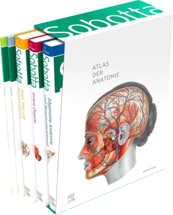 Book Sobotta Atlas der Anatomie, 3 Bände + Lerntabellen + Poster Collection im Schuber und 6-monatiger Zugang zur Complete Anatomy-App Jens Waschke