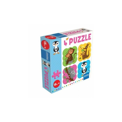 Hra/Hračka 4 puzzle tučňák 