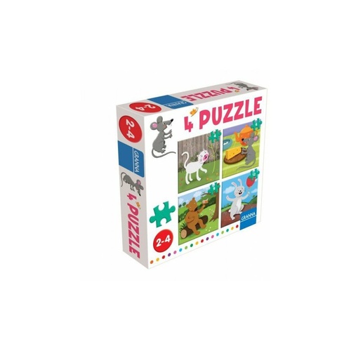 Joc / Jucărie 4 puzzle myška 