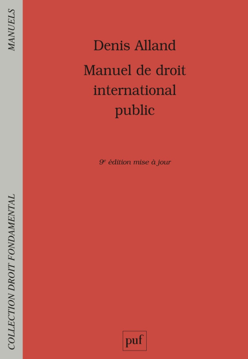 Kniha Manuel de droit international public Alland