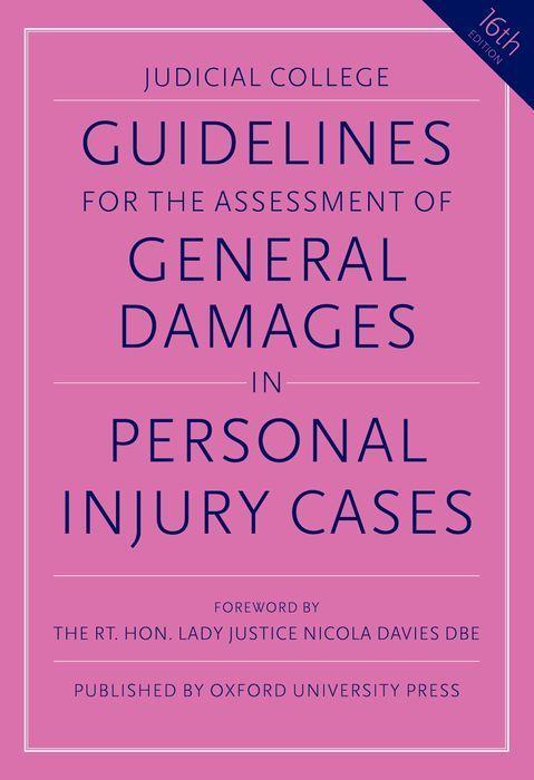 Könyv Guidelines for the Assessment of General Damages in Personal Injury Cases 
