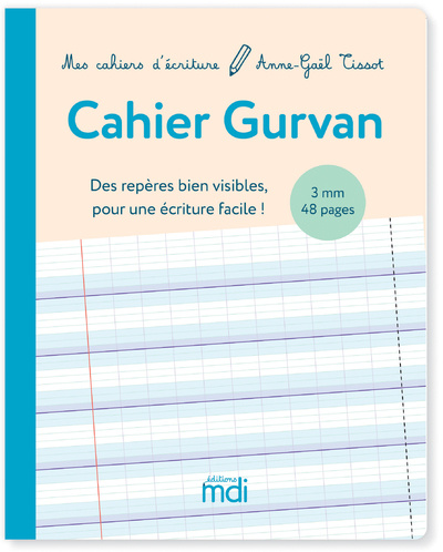 Carte MDI Mes cahiers d'écriture Cahier Gurvan 3mm à la Française Anne-Gaël Tissot