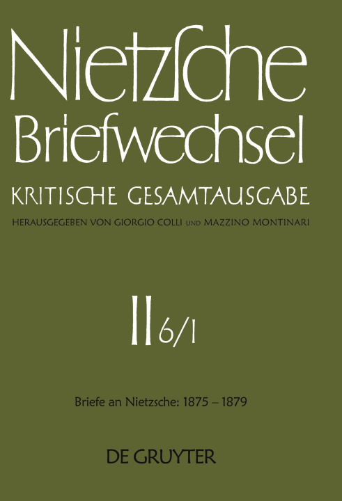 Kniha Briefe an Nietzsche, Januar 1875 - Juni 1877 Friedrich Nietzsche