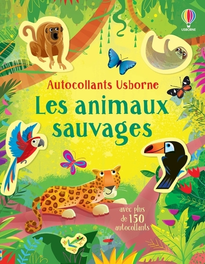 Kniha Les animaux sauvages - Autocollants Usborne Holly Bathie
