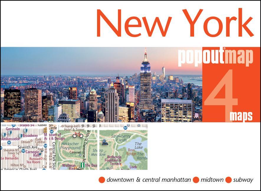 Tiskovina New York PopOut Map 