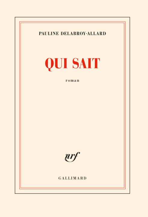 Boek Qui sait PAULINE DELABROY-ALLARD