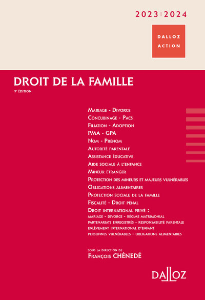 Kniha Droit de la famille 2023/24. 9e éd. collegium