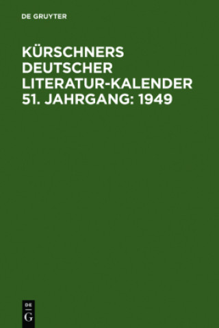 Kniha 1949 Joseph Kürschner