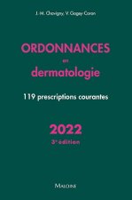 Kniha Ordonnances en dermatologie 2022 J.-M. Chavigny