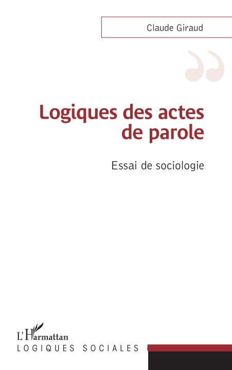 Kniha Logiques des actes de parole Giraud