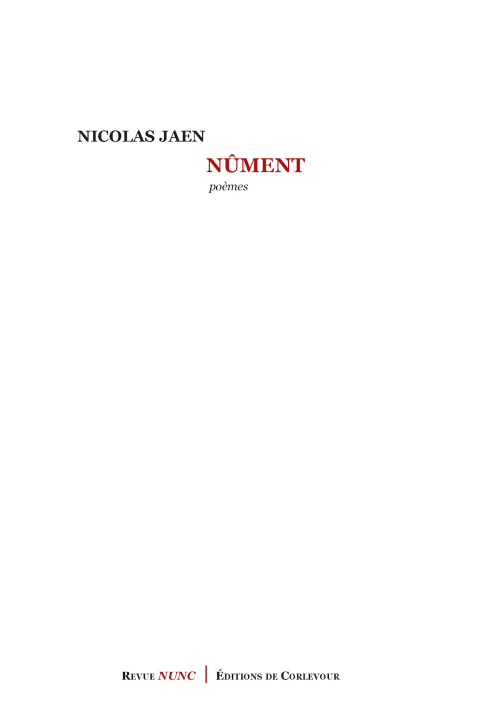 Knjiga Nûment Nicolas Jaen
