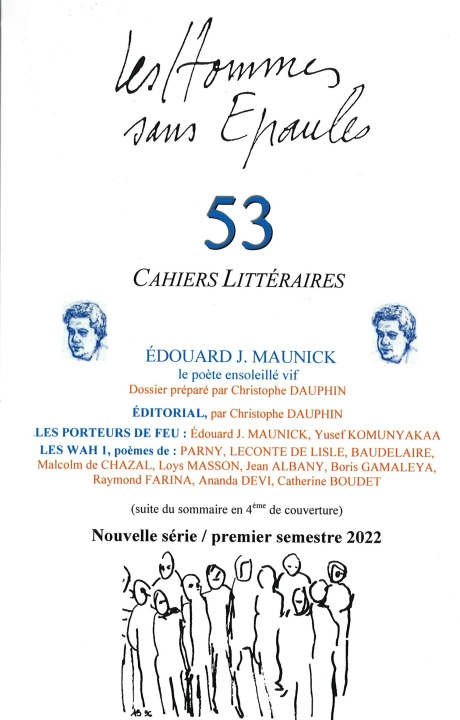 Carte Les Hommes sans Épaules n°53, Dossier Édouard J. MAUNICK, le poète ensoleillé vif Les Hommes sans Épaules