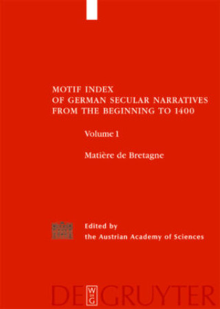 Kniha Matière de Bretagne the Austrian Academy of Sciences