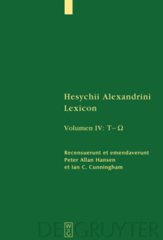 Könyv [Tau - Omega] Hesychius Alexandrinus