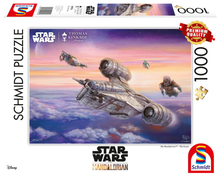 Game/Toy Puzzle 1000 PQ Star Wars The Mandalorian Eskorta T. Kinkade 110804 