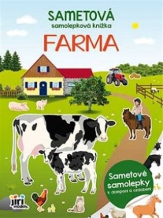 Kniha Sametová samolepková knížka Farma 