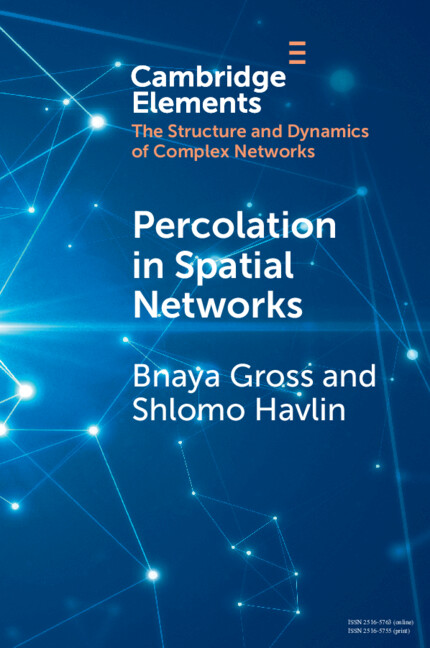 Buch Percolation in Spatial Networks Bnaya Gross