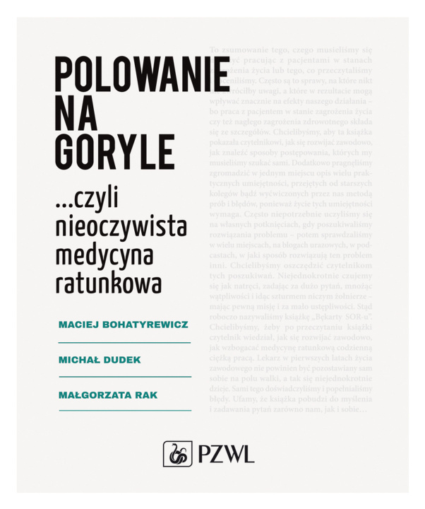 Książka Polowanie na goryle Bohatyrewicz Maciej