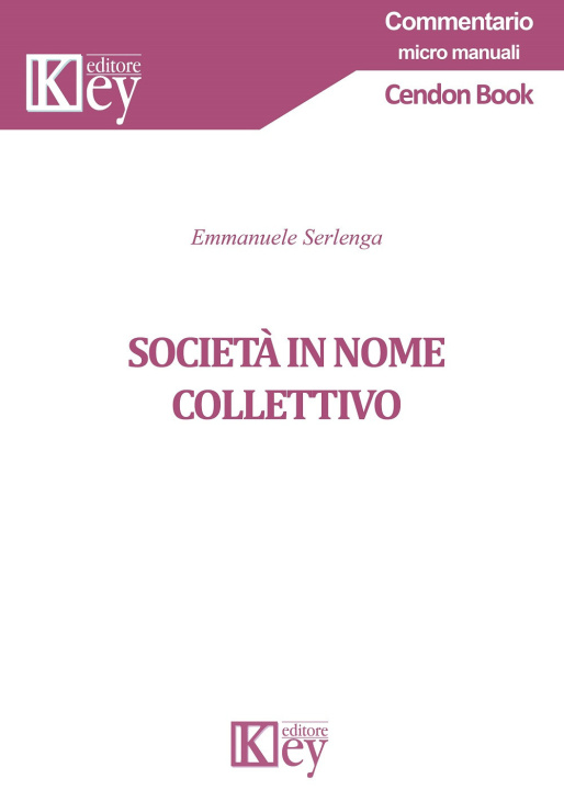 Книга Società in nome collettivo Emmanuele Serlenga