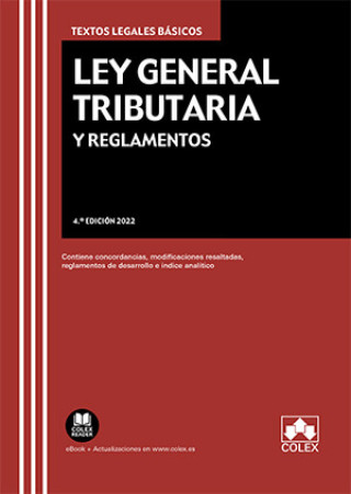 Kniha Ley General Tributaria y Reglamentos DEPARTAMENTO REDACCION EDITORIAL COLEX