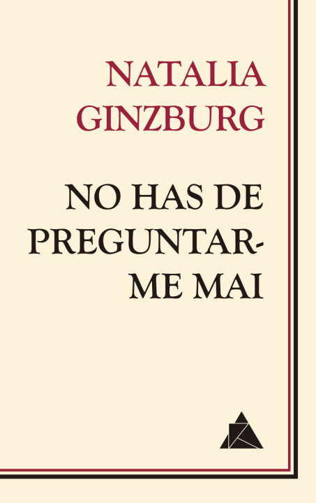 Knjiga No has de preguntar-me mai NATALIA GINZBURG