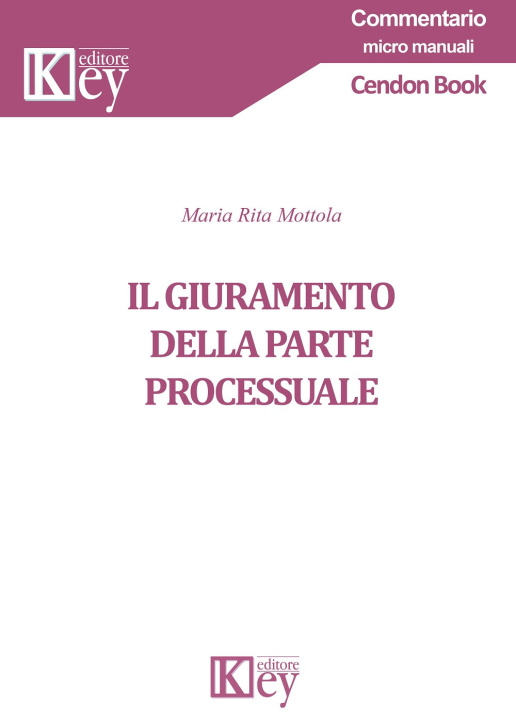 Knjiga giuramento della parte processuale Maria Rita Mottola