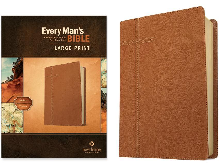 Książka Every Man's Bible Nlt, Large Print (Leatherlike, Pursuit Saddle Tan) Dean Merrill