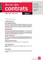 Carte Revue des Contrats N°1-2022 collegium