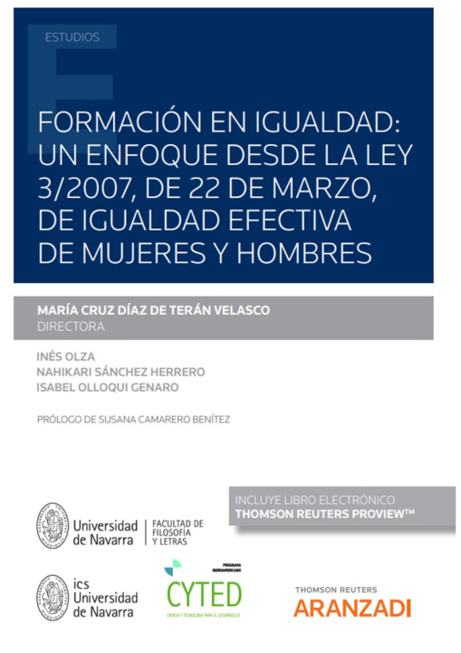 Könyv Formación en igualdad: un enfoque desde la Ley 3/2007, de 22 de marzo, de iguald MARIA CRUZ DIAZ DE TERAN VELASCO