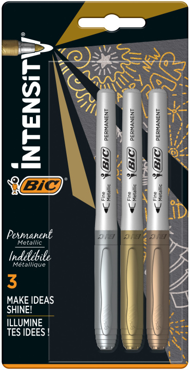 Carte Markery metaliczne BIC Intensity 3 kolory blister 