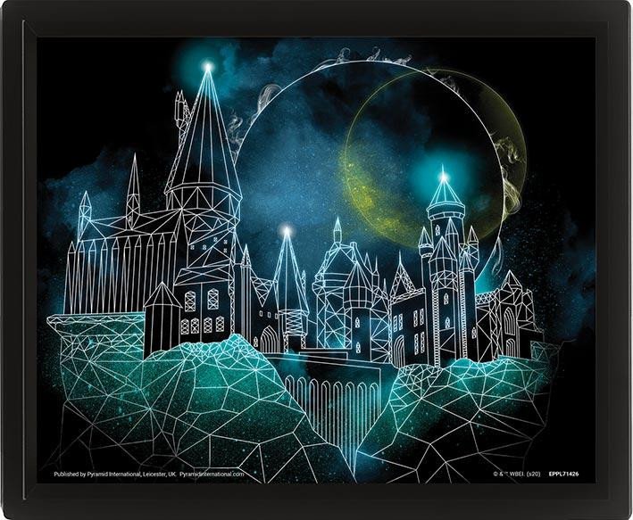 Nyomtatványok Harry Potter Obraz 3D - Bradavice 