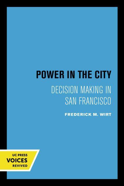 Boek Power in the City Frederick M. Wirt
